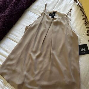 I.N. San Francisco Tan Sleeveless Top